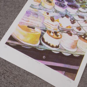 Prueba de artista Serigrafía vitrina